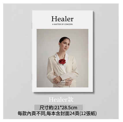 Hot recommended ins English magazine book photo props background model house decoration magazine [A07 model 1 portrait] Size: 21*28.5cm