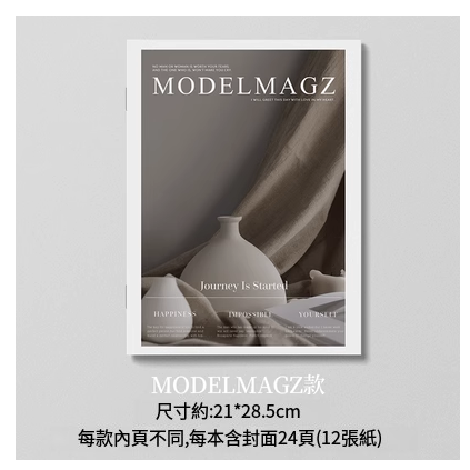 Hot recommended ins English magazine book photo props background model house decoration magazine [A06 style home food portrait 1] Size: 21*28.5cm