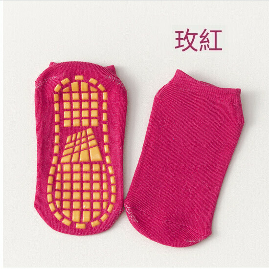 Playground Socks Sports Socks Non-Slip Socks (Rose 1-5 yrs, size 23-28)