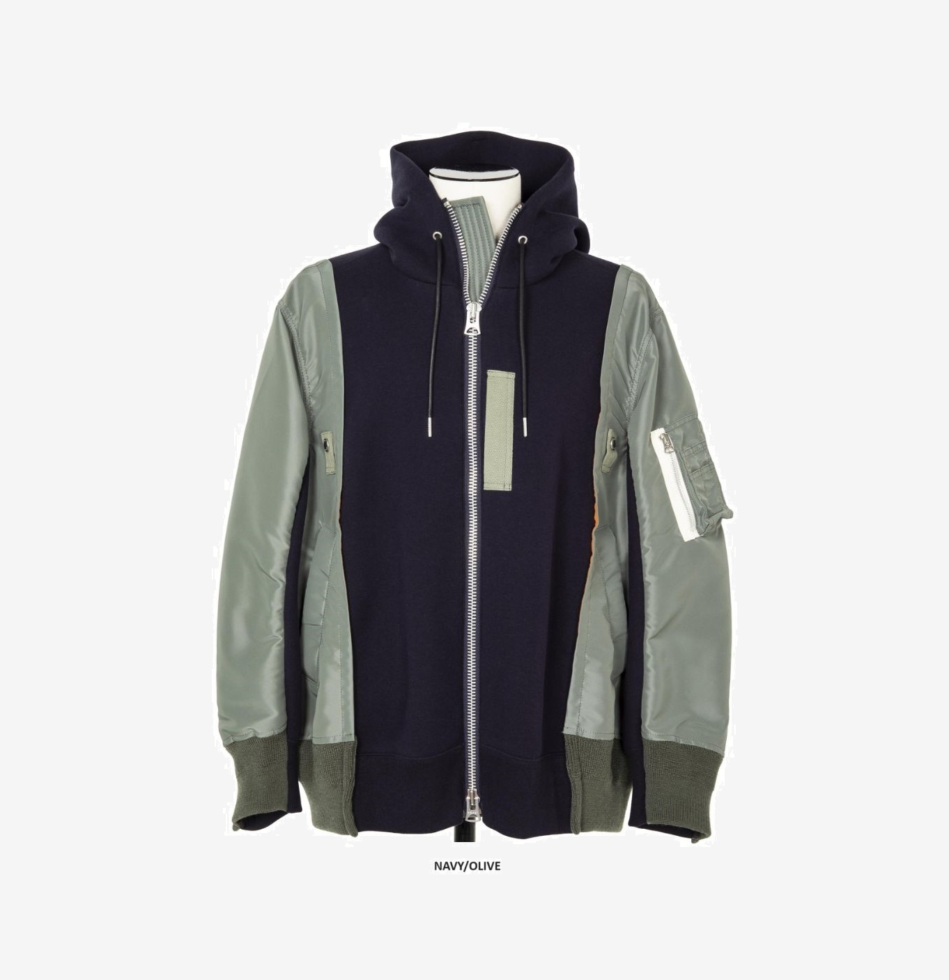 SACAI 2024 NYLON TWILL x SPONGE SWEAT HOODIE - PRE ORDER ITEM (預訂中)