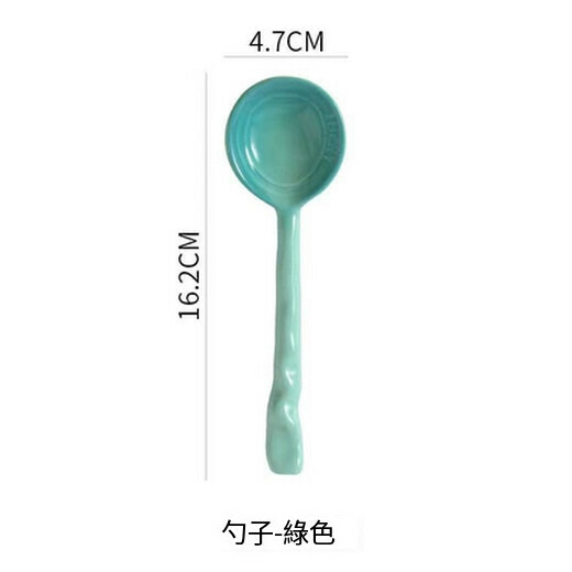 Popular children's eating spoon, dry rice spoon, baby food spoon (long handle green)