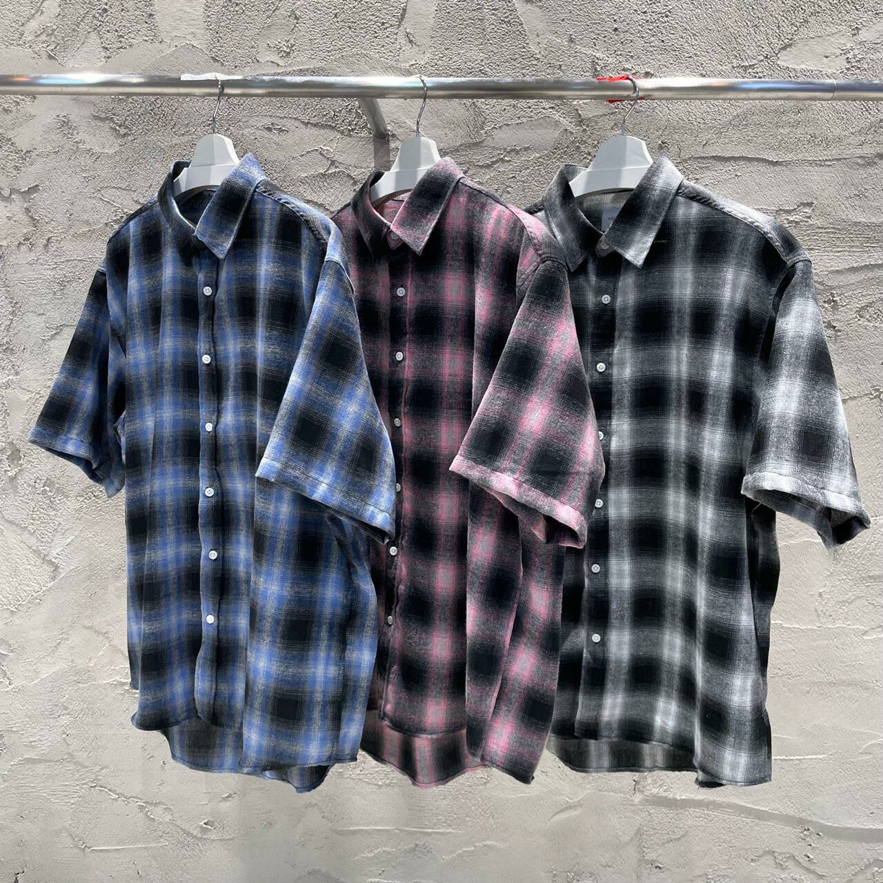 格仔短袖恤衫 WEEKEND-039S