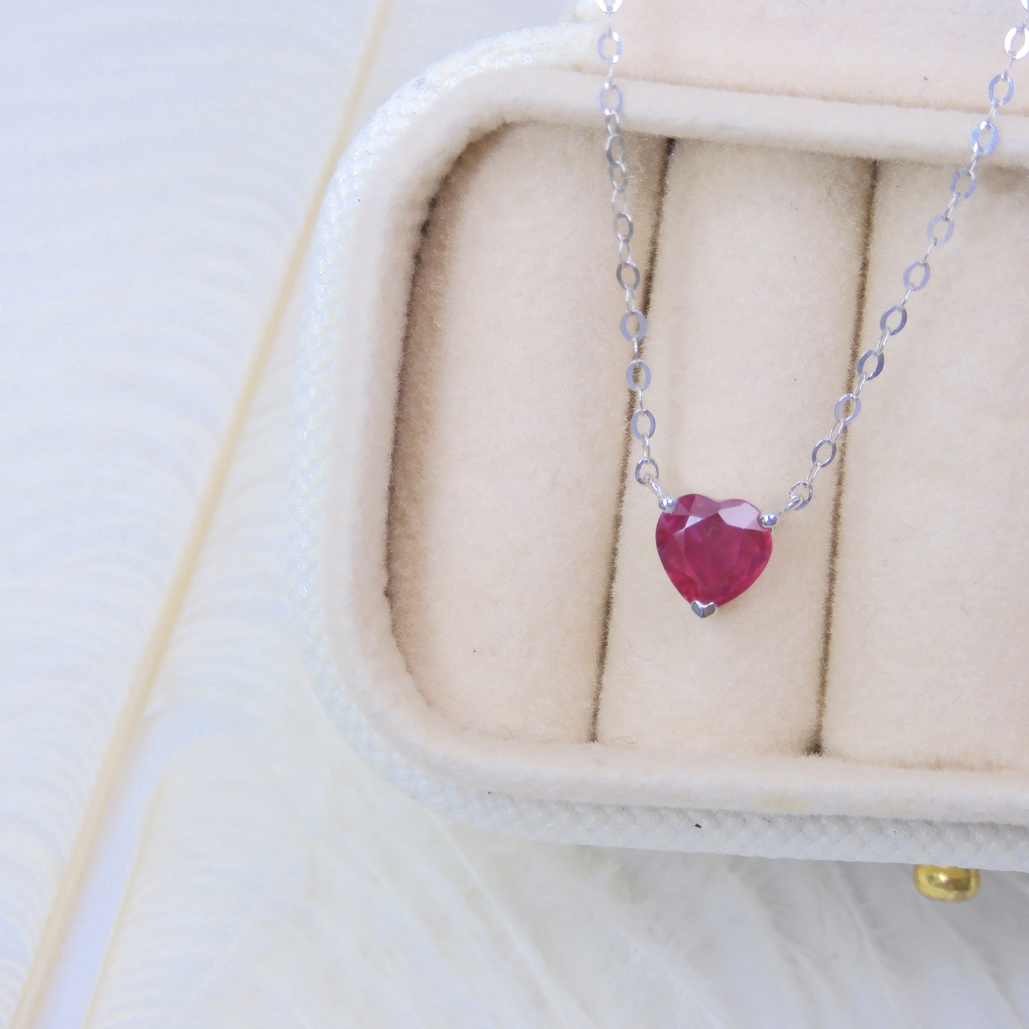 18K金 0.6ct 紅寶石項鏈