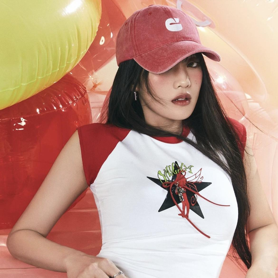 MINNIE 代言同款！Carlyn New Logo Washed Cap ( 4 Colours )