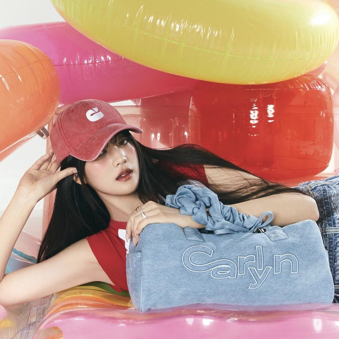 MINNIE 代言同款！Carlyn New Logo Washed Cap ( 4 Colours )