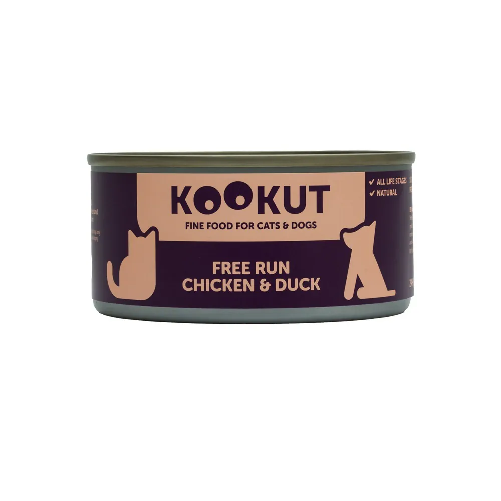 KOOKUT Chicken & Duck Complementary Canned 150g (dogs & cats)