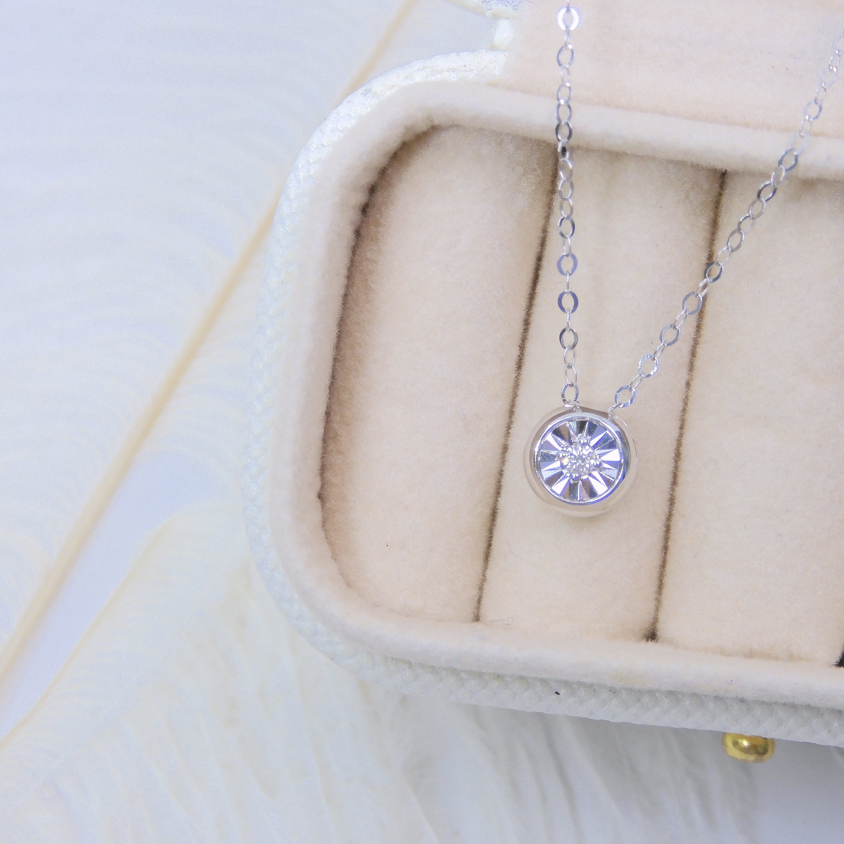 18K 玫瑰金 / 白金 Dreamy 鑽石項鏈