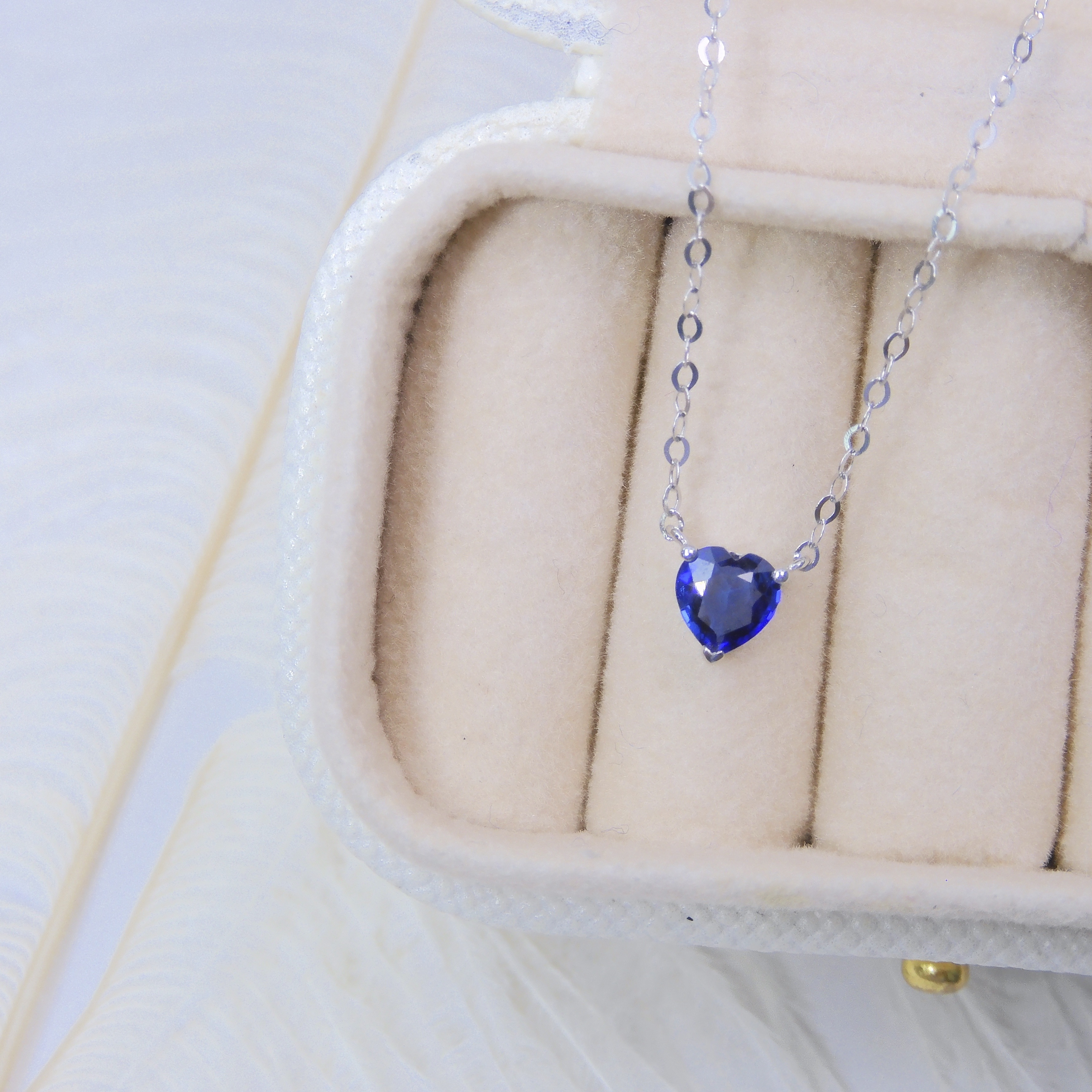 18K金 0.35ct 藍寶石項鏈