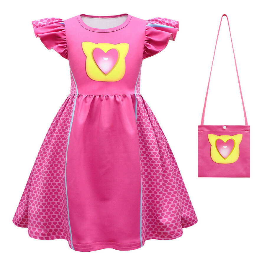Hotly recommended flying sleeve jumpsuit (81331 rose red + bag) (size: 100-150) (contact customer service after placing the order to confirm the delivery size)