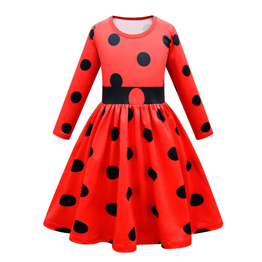 Hot recommended long-sleeved dress (81139) (size: 100-150) (contact customer service after placing the order to confirm the delivery size)