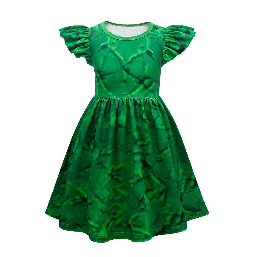 Hotly recommended flying sleeve dress (81513) (size: 110-160) (contact customer service after placing the order to confirm the delivery size)