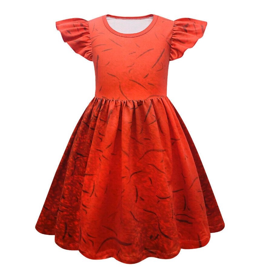 Hotly recommended flying sleeve dress (81512) (size: 110-160) (contact customer service after placing the order to confirm the delivery size)