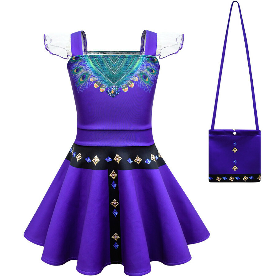 Hotly recommended flying sleeve jumpsuit (81218+bag) (size: 110-160) (contact customer service after placing the order to confirm the delivery size)