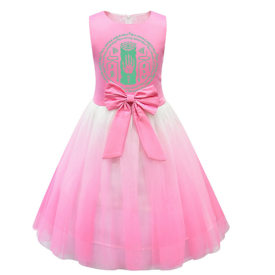 Hot recommended mesh skirt (81589 pink) (size: 100-150) (contact customer service after placing the order to confirm the delivery size)