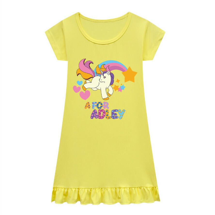 Hot recommended short-sleeved dress (1088 short-sleeved dress yellow) (size: 90-160) (contact customer service after placing the order to confirm the delivery size)