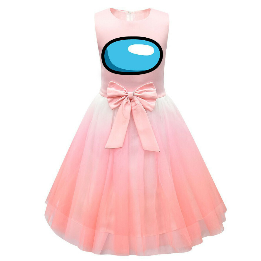 Hot recommended mesh dress (80316 peach pink) (size: 100-150) (contact customer service after placing the order to confirm the delivery size)