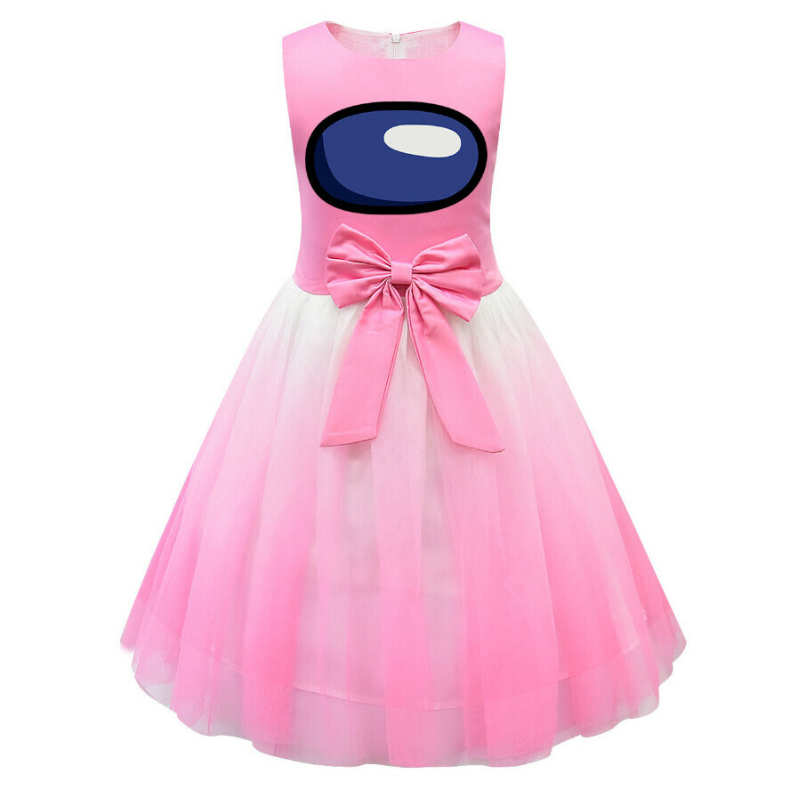 Hot recommended mesh dress (80312 pink) (size: 100-150) (contact customer service after placing the order to confirm the delivery size)