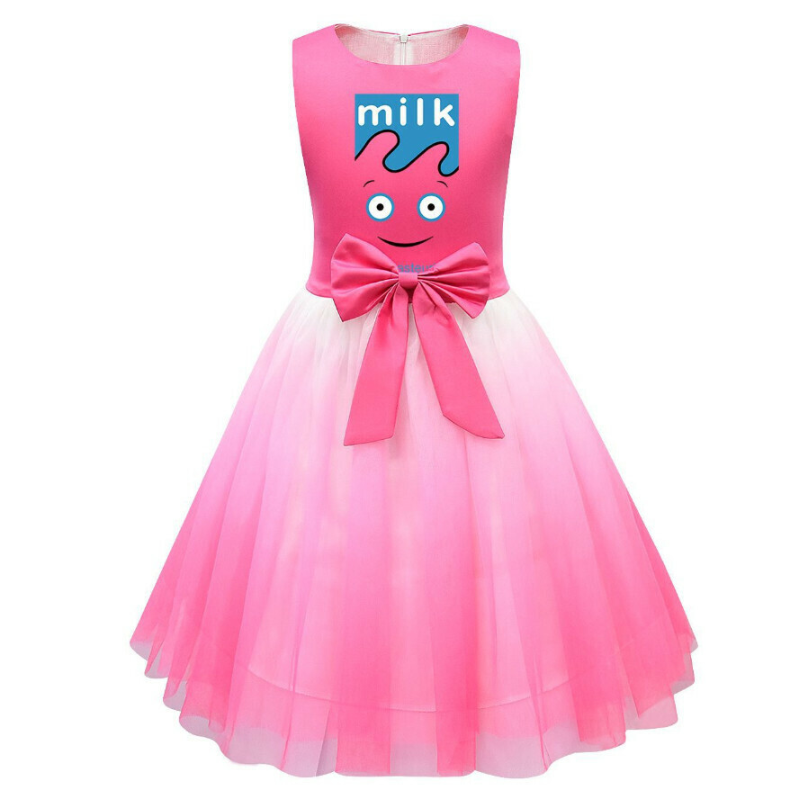 Popular sleeveless mesh skirt (81577 rose red) (size: 100-150) (contact customer service after placing the order to confirm the delivery size)