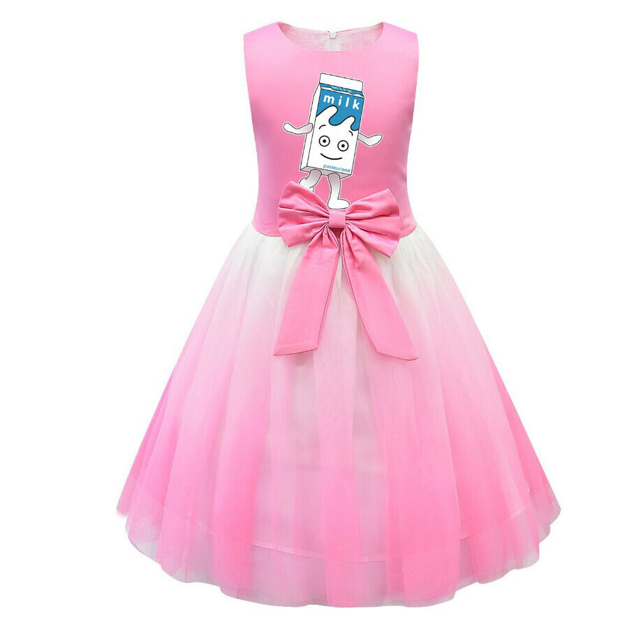 Popular sleeveless mesh skirt (81576 pink) (size: 100-150) (contact customer service after placing the order to confirm the delivery size)