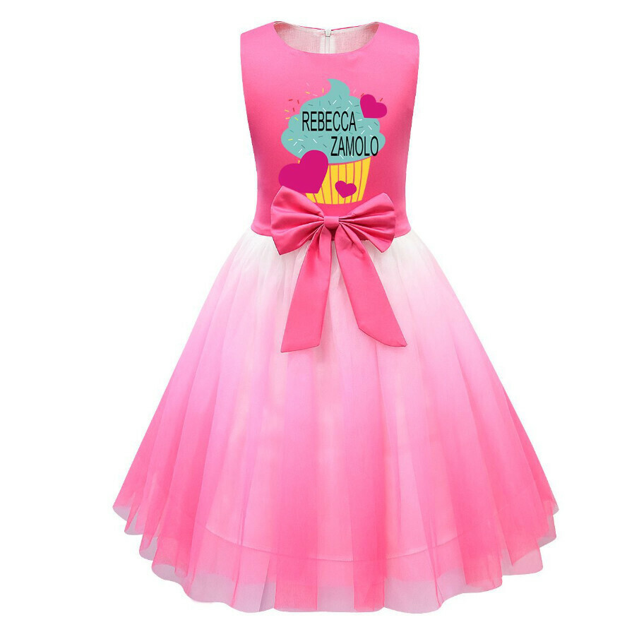 Popular sleeveless mesh skirt (81573 rose red) (size: 100-150) (contact customer service after placing the order to confirm the delivery size)