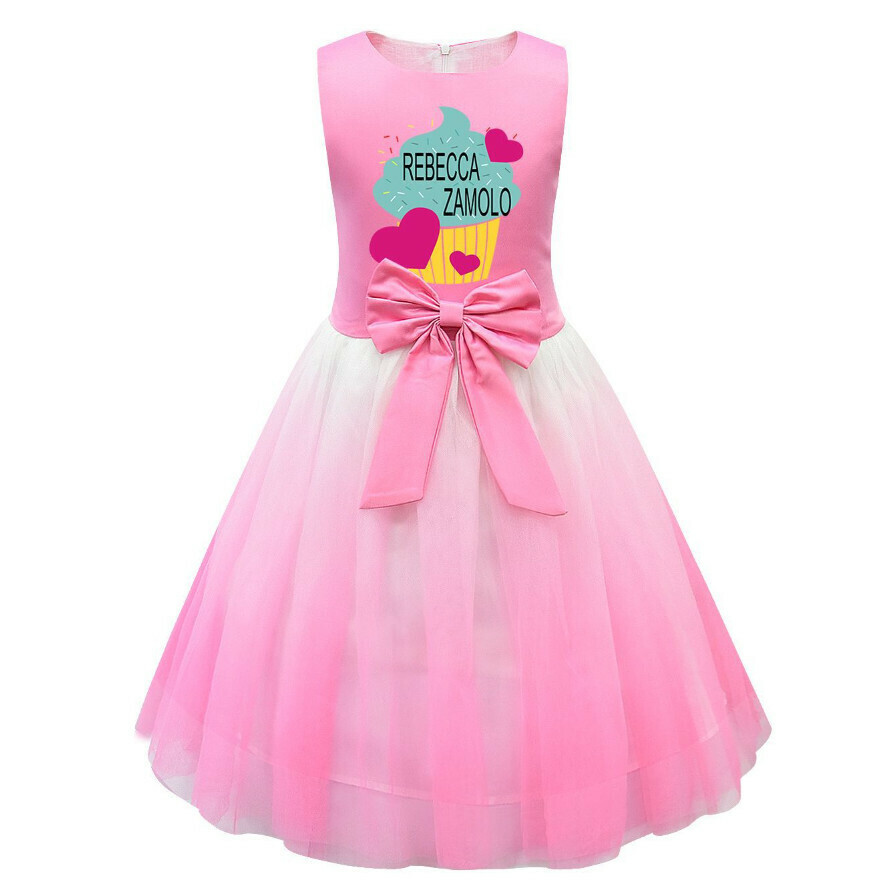 Popular sleeveless mesh skirt (81573 pink) (size: 100-150) (contact customer service after placing the order to confirm the delivery size)