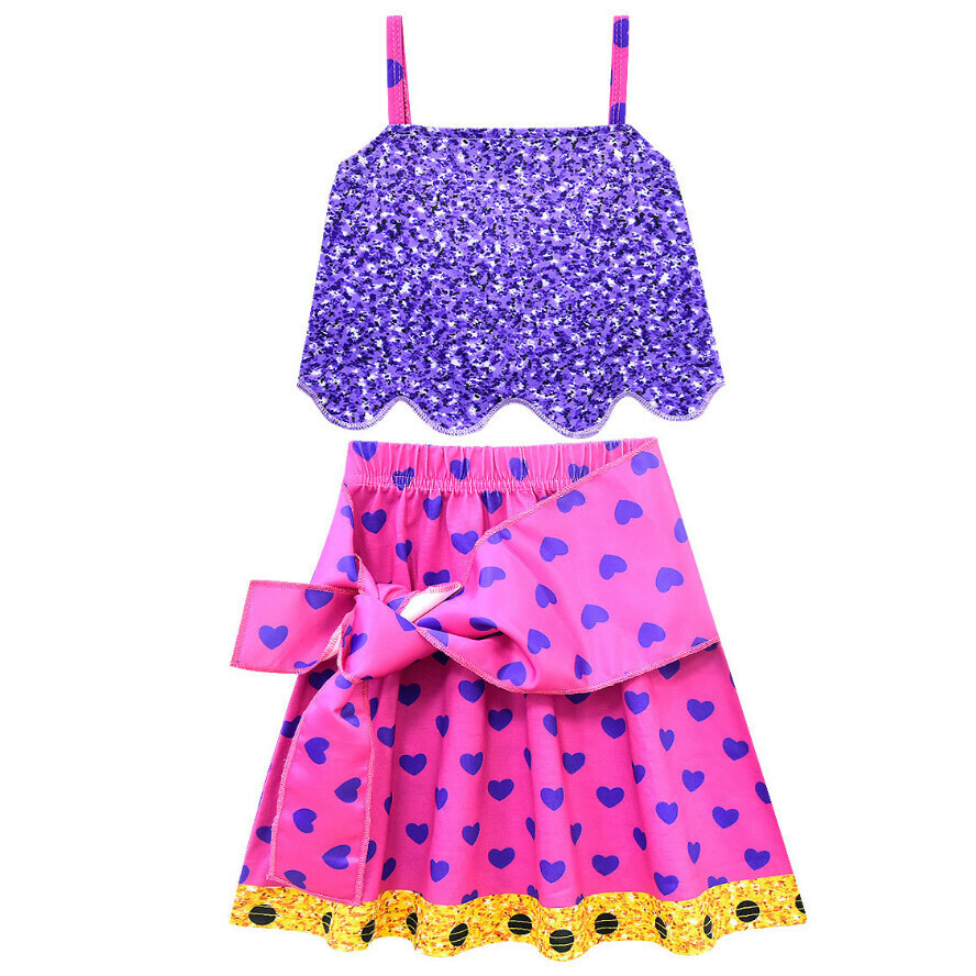 Popular two-piece suspender skirt (80008) (size: 100-140) (contact customer service after placing the order to confirm the delivery size)