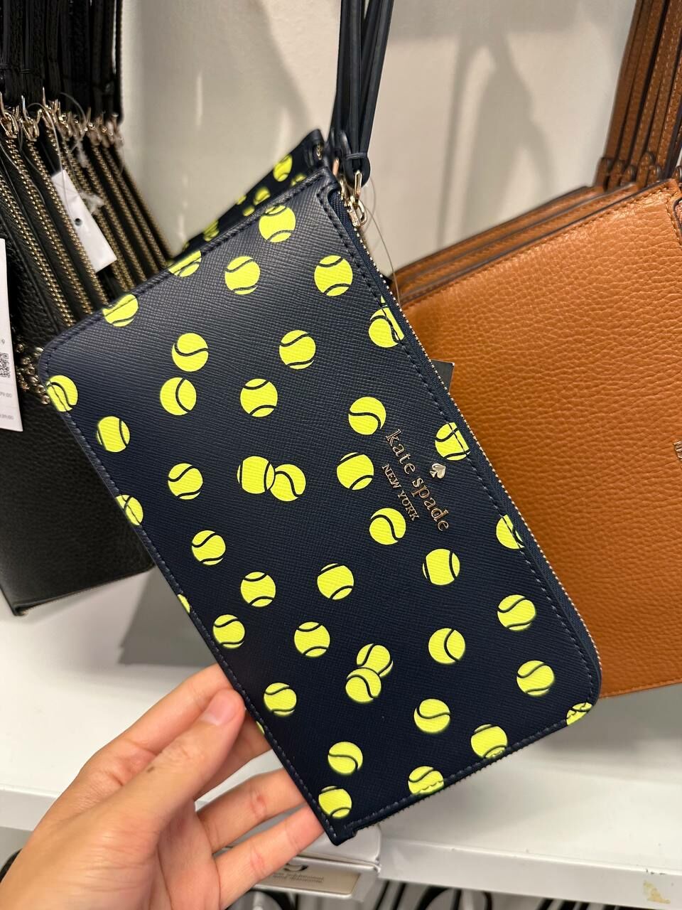 [S] KATE SPADE KF496 TENNIS TOSS PRI MED LZIP WRST,BLAZER BLUE, 196021443190 (SKS1112)