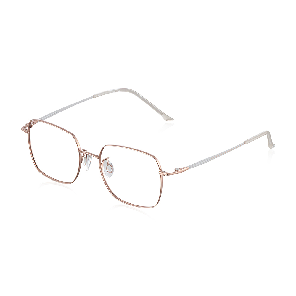 鈦金屬時尚魅力淑女款方框眼鏡-三色可選