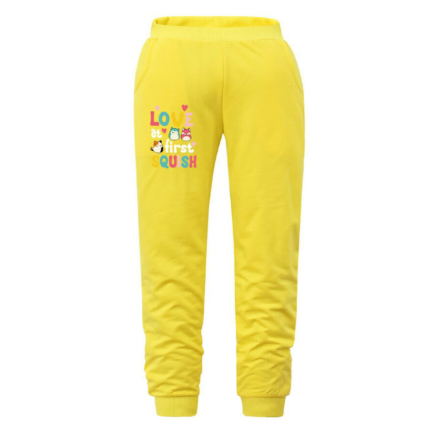 New type of leggings trousers (2243 pants yellow) (size: 110-170) (contact customer service after placing the order to confirm the delivery size)