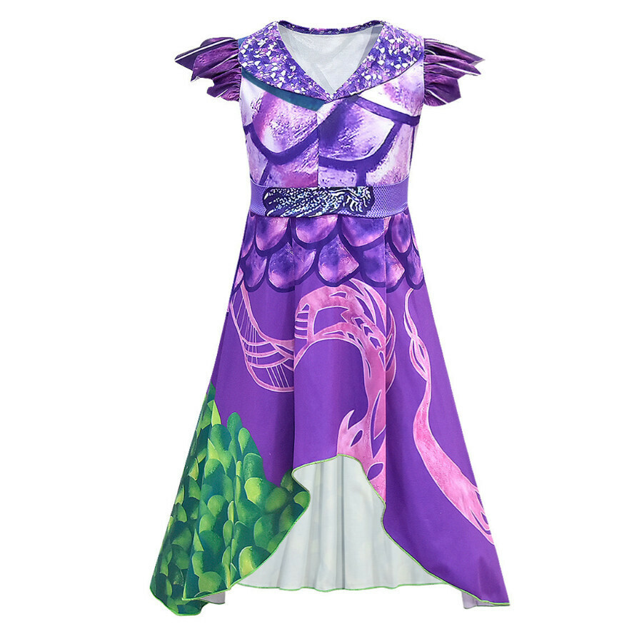 New Halloween dress (80147 purple) (size: 100-160) (contact customer service after placing the order to confirm the delivery size)