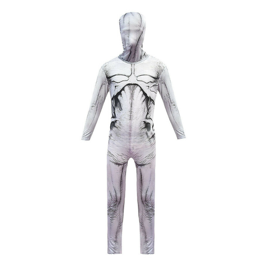 New Piranha Halloween Costume (862 One Piece + Hood) (Size: 120-160) (Contact customer service after placing the order to confirm the delivery size)