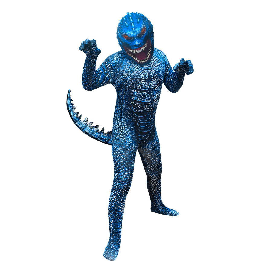 New monster costume (4563 blue) (size: 110-160) (contact customer service after placing the order to confirm the delivery size)