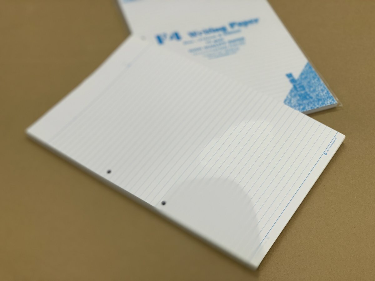 F4 2孔 活頁雙面行線書寫紙, 1包 x 100張