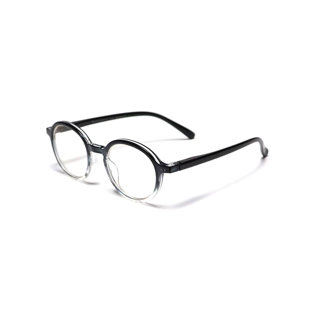 Round computer glasses 蔡司濾藍光眼鏡 - black transparent