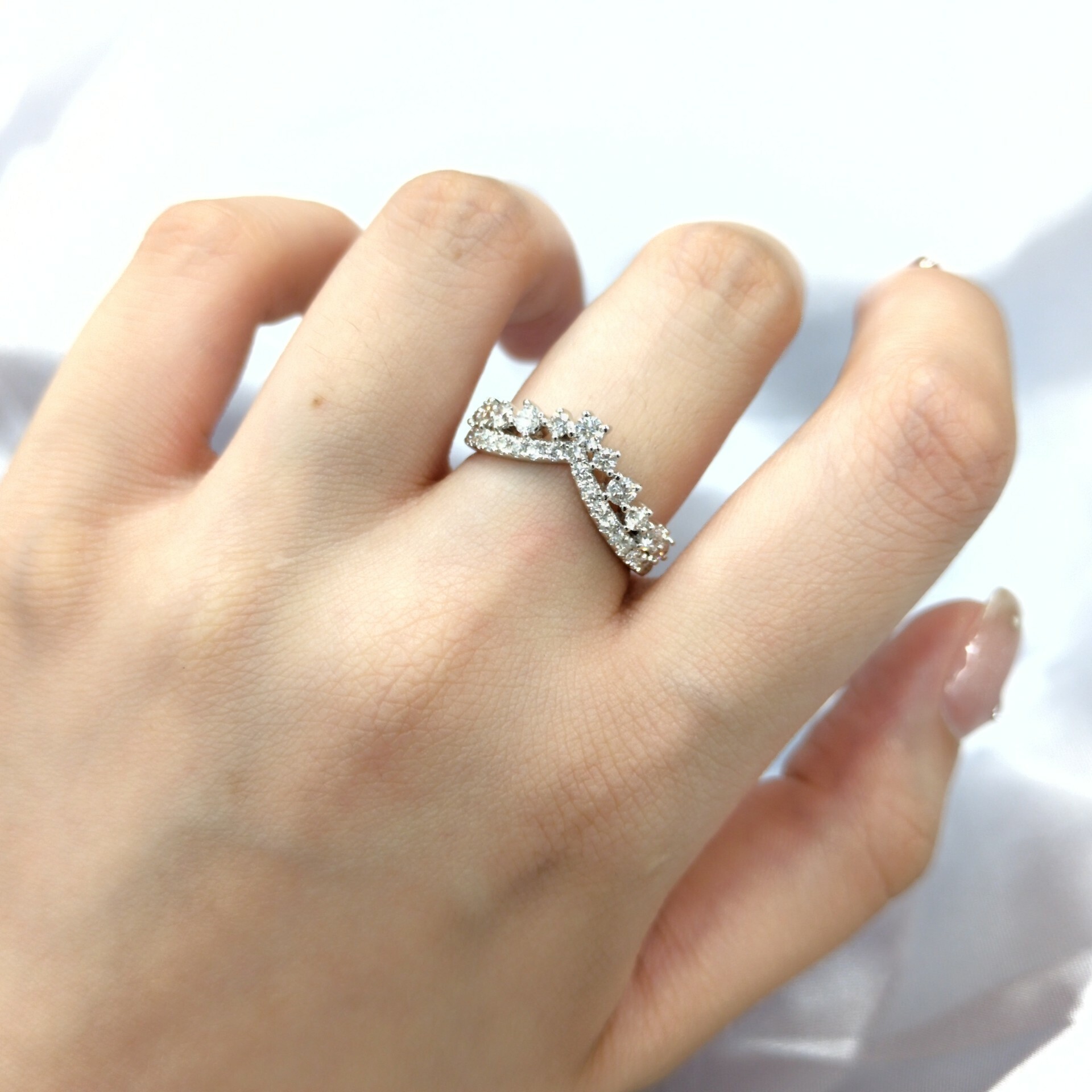 18K White Gold 0.68ct Diamond Ring