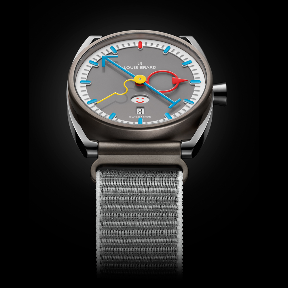 Noirmont X Collection 聯名款系列｜Louis Erard X Alain Silberstein Smile-Day-冷灰色款