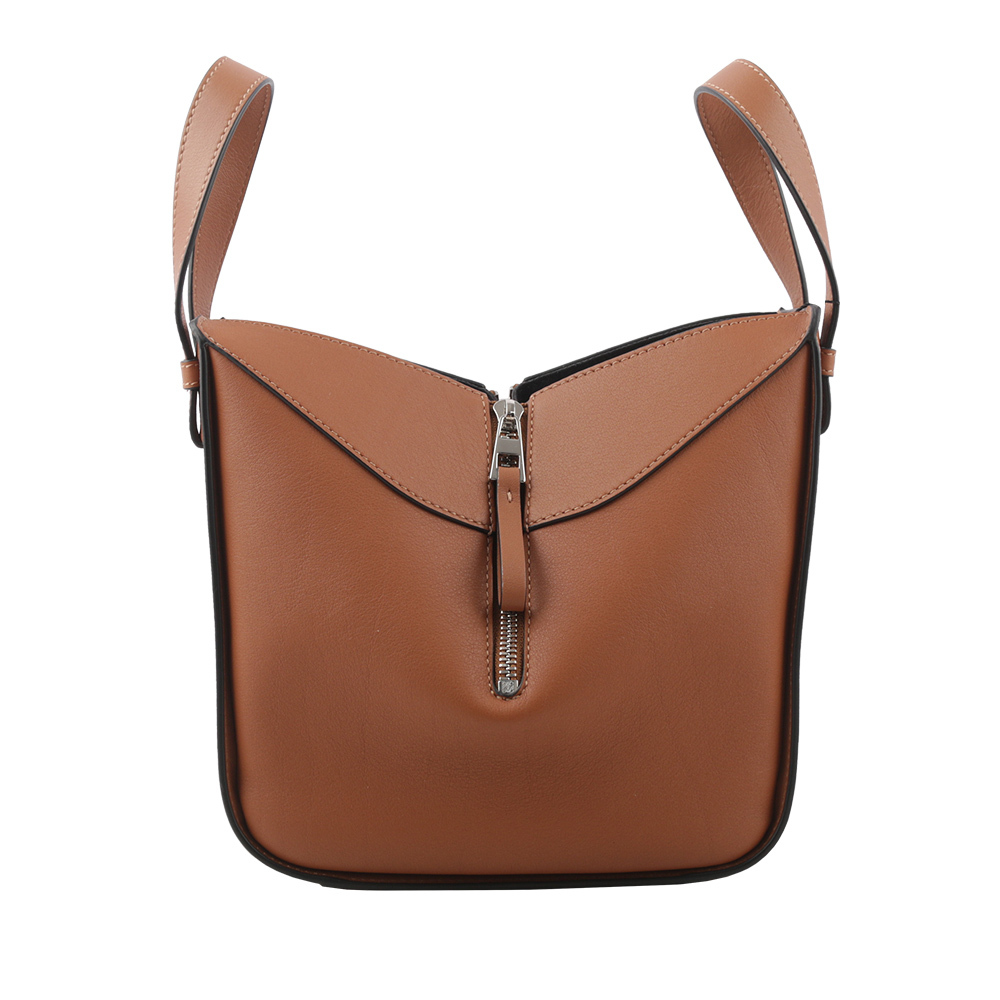 【LOEWE】Compact Hammock 經典小牛皮吊床包(棕褐色) A538H13X10 2530