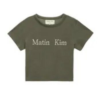 ★Matin Kim★ LOGO CROP TOP IN BLACK MK2400TS041MBB MATIN CIRCLE LOGO CROP TOP IN BLACK – Matin Kim