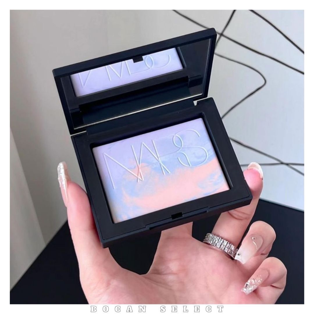 Nars 裸光幻彩蜜粉餅 星雲紫 小白餅 10g