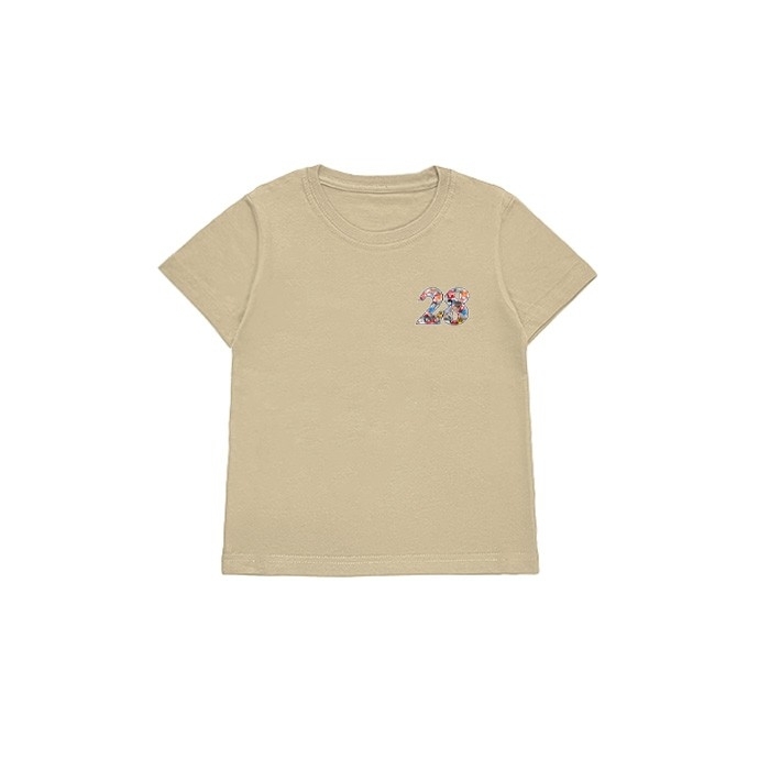 XCTRL童裝  平成28年日式爆炸貼童裝短T-卡其