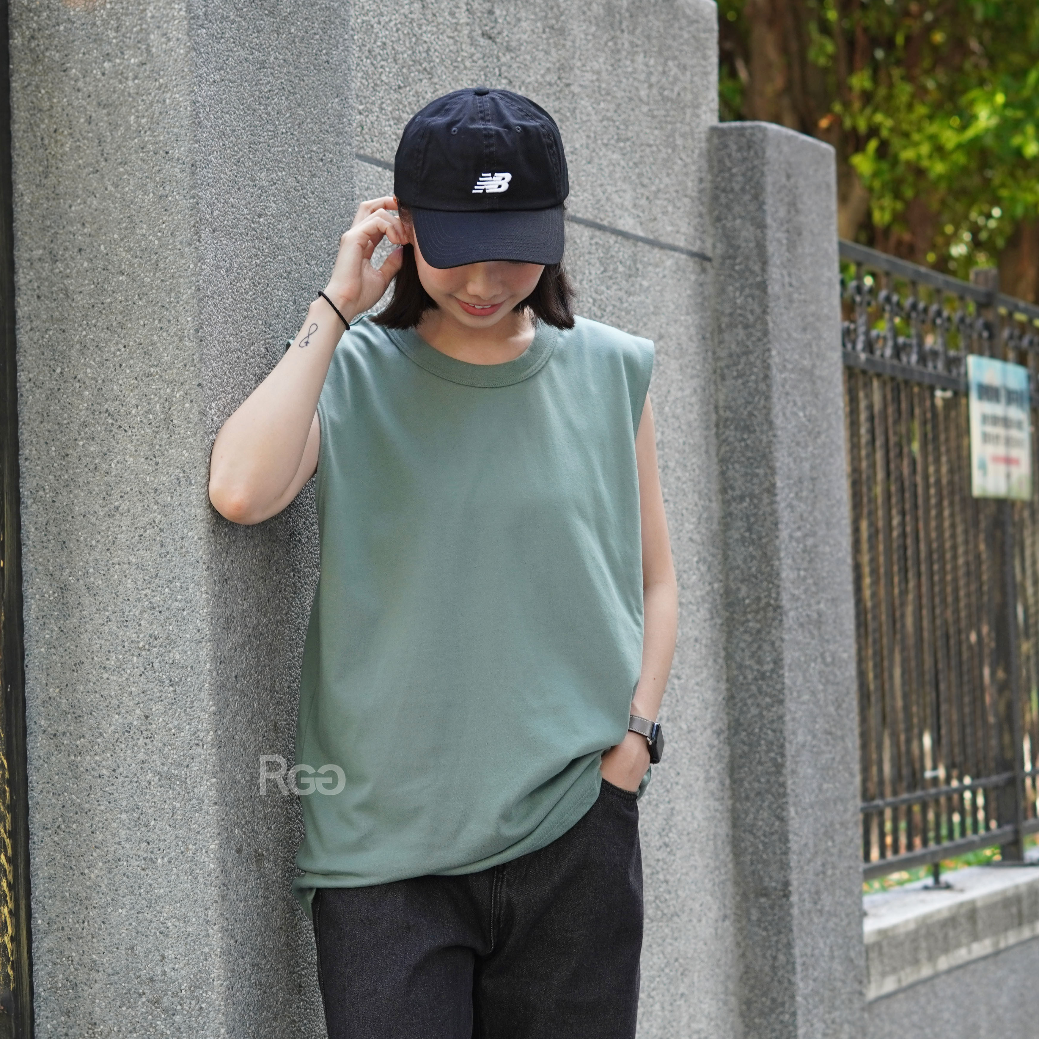 #24117 精梳棉寬肩背心