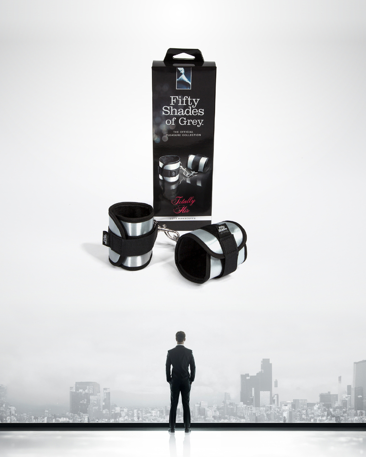 格雷的五十道陰影 黑銀柔軟束縛手銬