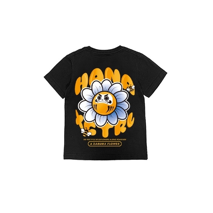 XCTRL童裝  小蜜蜂採花蜜童裝短T-黑