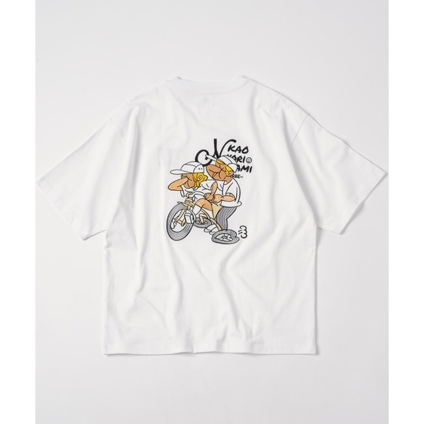 2024SS Kaoyorinakami Punch Bike Tee 兩人組少年 騎單車 插畫家 短T 現貨