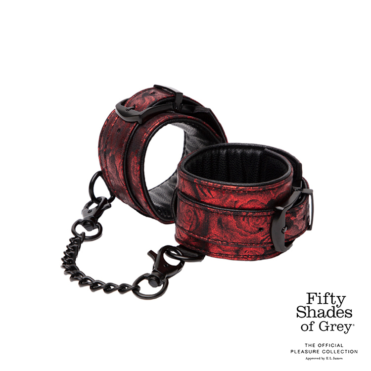 格雷的五十道陰影 黑紅玫瑰手腕束縛帶