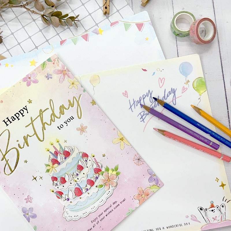 四季紙品 中開生日卡  【BK6041】