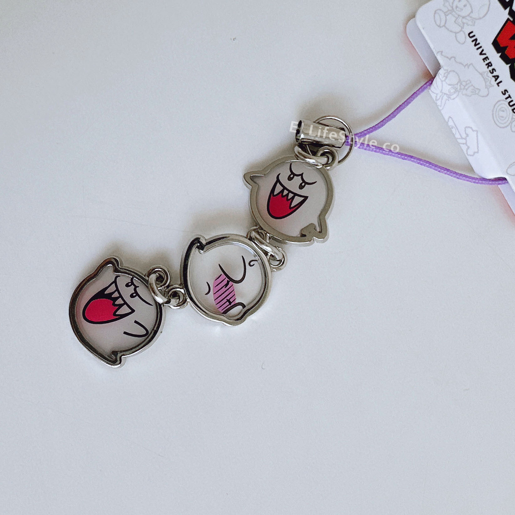 🇯🇵 環球影城 瑪利歐 幽靈 透明吊飾 鑰匙圈 / 現貨