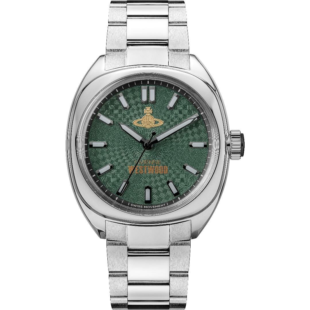 VV300GRSL Vivienne Westwood 42mm 綠色錶面 不鏽鋼 錶帶 手錶 (香港行貨)