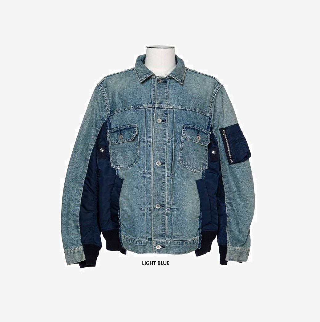 SACAI DENIM x NYLON TWILL JACKET - PRE ORDER ITEM (預訂中)