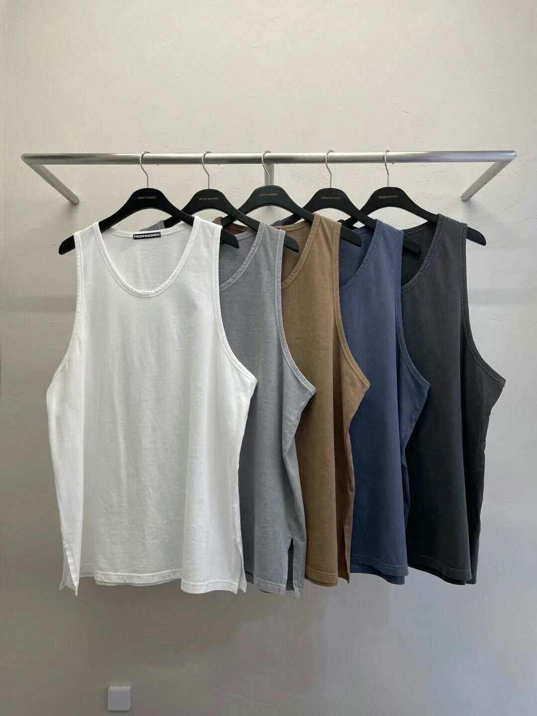 洗水淨色背心 SCOPE-047V